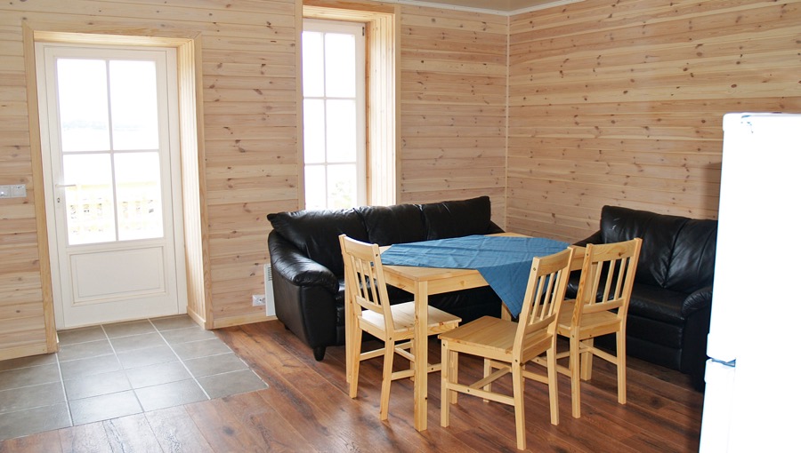 Apartment living room and kitchen at Vikran Fishing